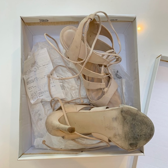 Steve Madden Sandalia Blush Suede Heel size 6 - Picture 4 of 4